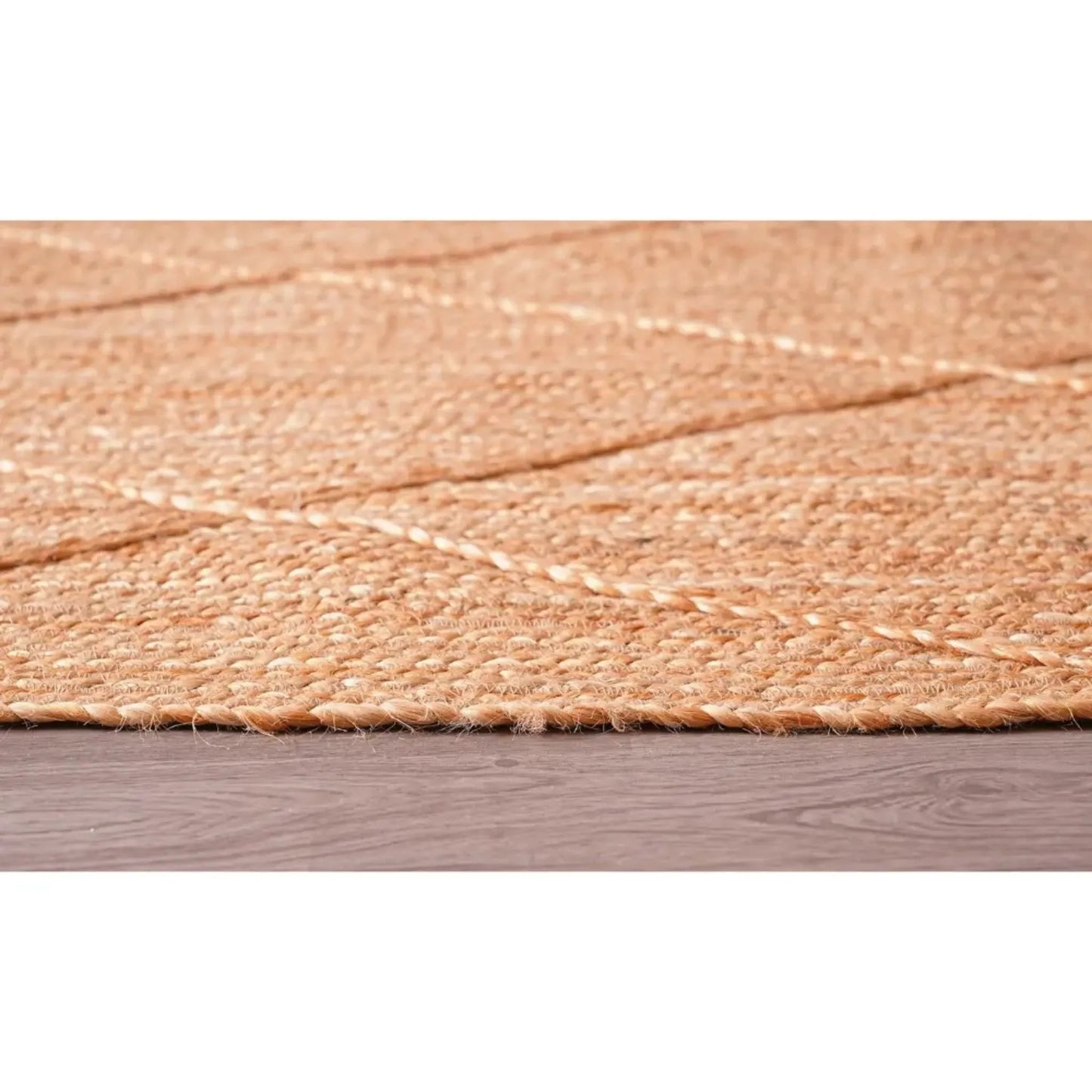 Handwoven Natural Jute Braided Runner Rug – Boho Rustic Area Carpet