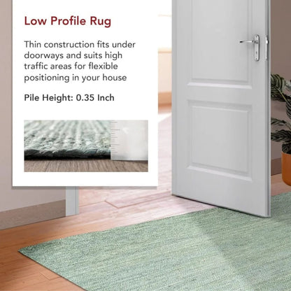 Decorative Multicolour Jute Runner Rug – Handwoven Boho Kitchen, Hallway & Stairs Carpet
