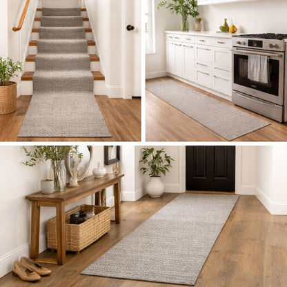 Decorative Multicolour Jute Runner Rug – Handwoven Boho Kitchen, Hallway & Stairs Carpet